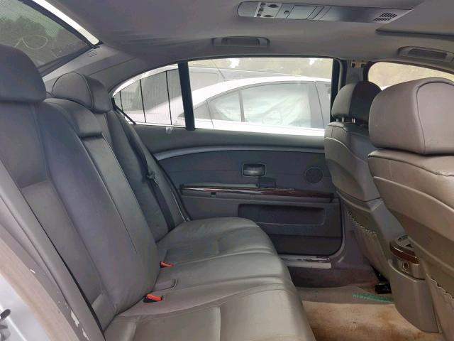 WBAGN63473DR09347 - 2003 BMW 745 LI SILVER photo 6