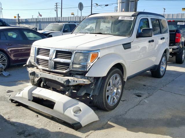 1D8GT58K29W536775 - 2009 DODGE NITRO SLT WHITE photo 2