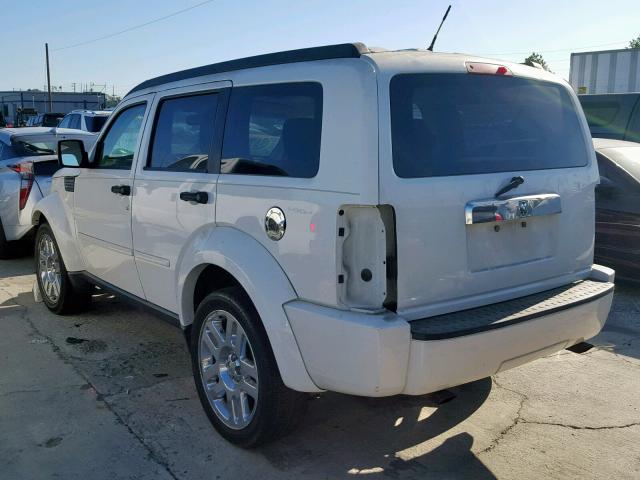 1D8GT58K29W536775 - 2009 DODGE NITRO SLT WHITE photo 3