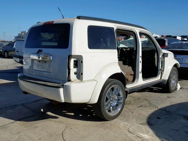 1D8GT58K29W536775 - 2009 DODGE NITRO SLT WHITE photo 4