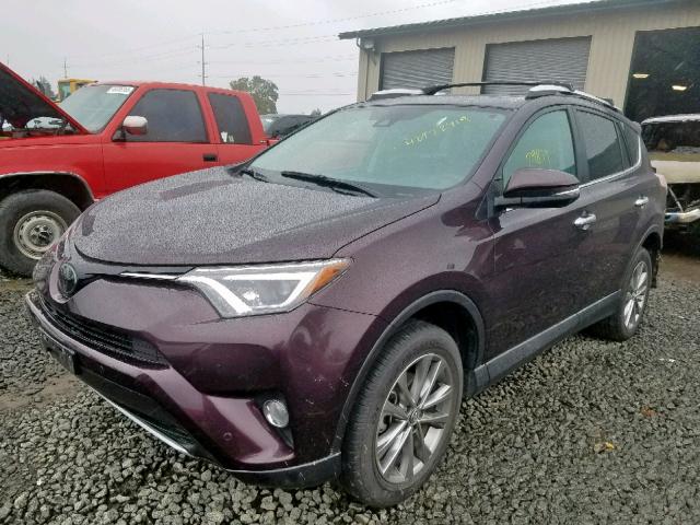 2T3DFREV5GW488845 - 2016 TOYOTA RAV4 LIMIT PURPLE photo 2