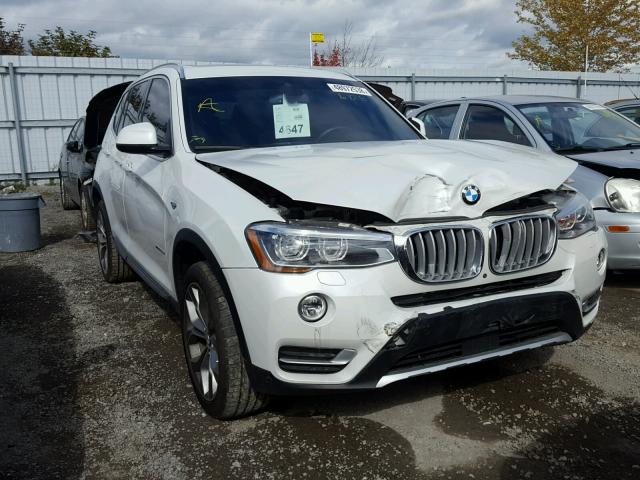 5UXWY3C38H0N88881 - 2017 BMW X3 XDRIVE2 WHITE photo 1