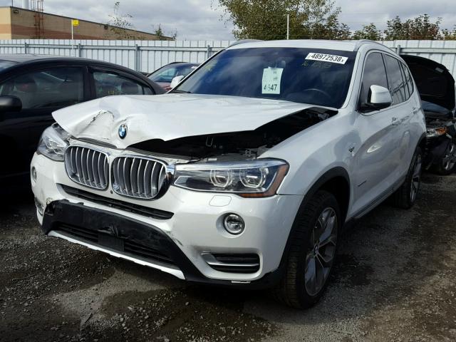 5UXWY3C38H0N88881 - 2017 BMW X3 XDRIVE2 WHITE photo 2