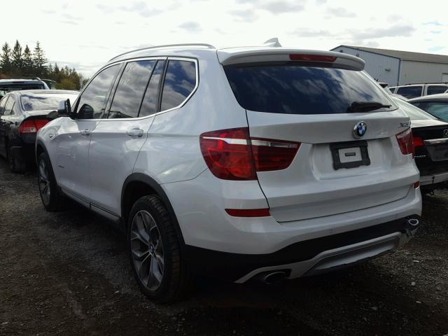 5UXWY3C38H0N88881 - 2017 BMW X3 XDRIVE2 WHITE photo 3