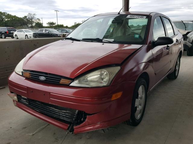 1FAHP38Z44W167828 - 2004 FORD FOCUS ZTS RED photo 2