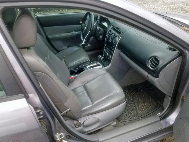 1YVHP84DX65M51825 - 2006 MAZDA 6 S GRAY photo 5