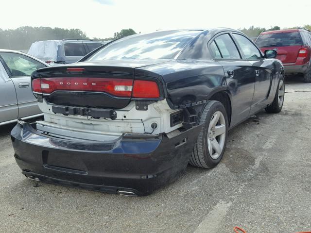 2C3CDXAT5DH625857 - 2013 DODGE CHARGER PO BLACK photo 4