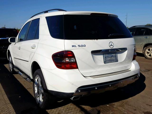 4JGBB75E56A051038 - 2006 MERCEDES-BENZ ML 500 WHITE photo 3