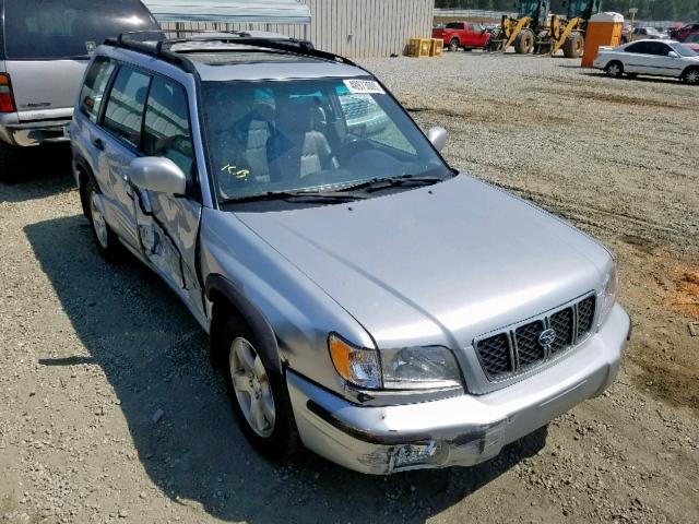 JF1SF65602H727415 - 2002 SUBARU FORESTER S SILVER photo 1