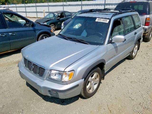 JF1SF65602H727415 - 2002 SUBARU FORESTER S SILVER photo 2