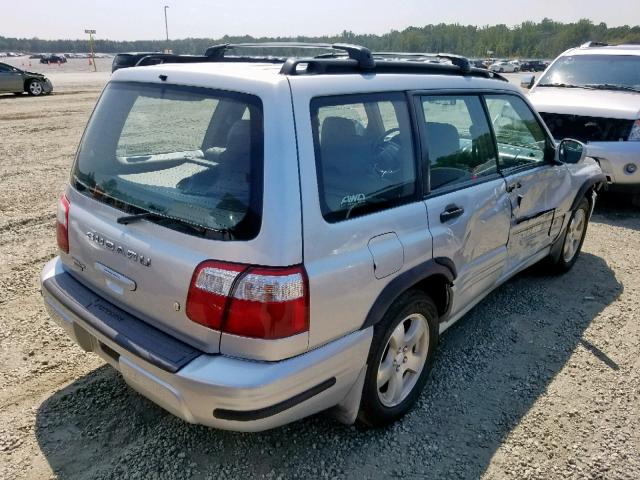 JF1SF65602H727415 - 2002 SUBARU FORESTER S SILVER photo 4