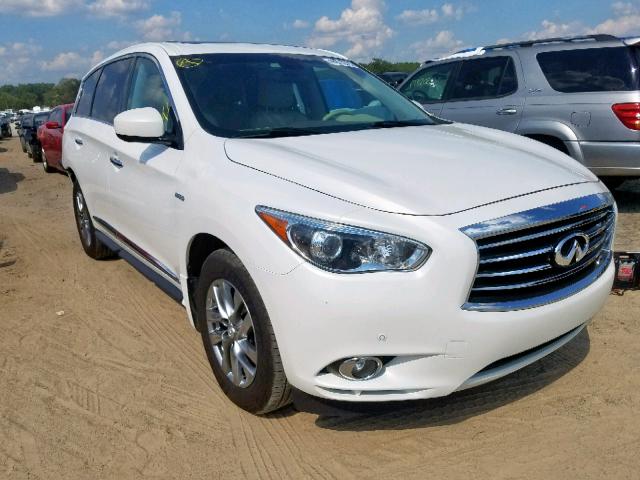 5N1CL0MM9EC516120 - 2014 INFINITI QX60 HYBRI WHITE photo 1