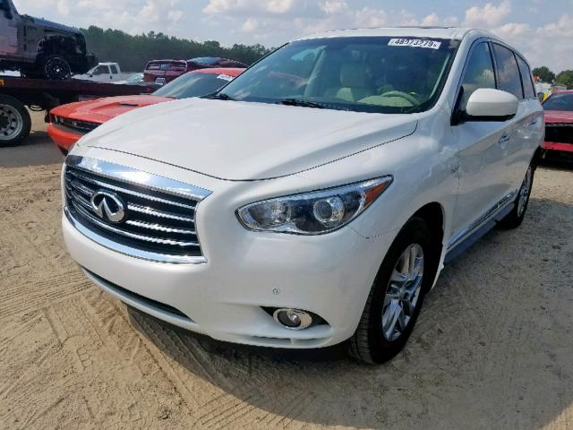 5N1CL0MM9EC516120 - 2014 INFINITI QX60 HYBRI WHITE photo 2