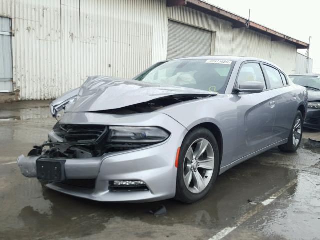 2C3CDXHG5GH241249 - 2016 DODGE CHARGER SX SILVER photo 2