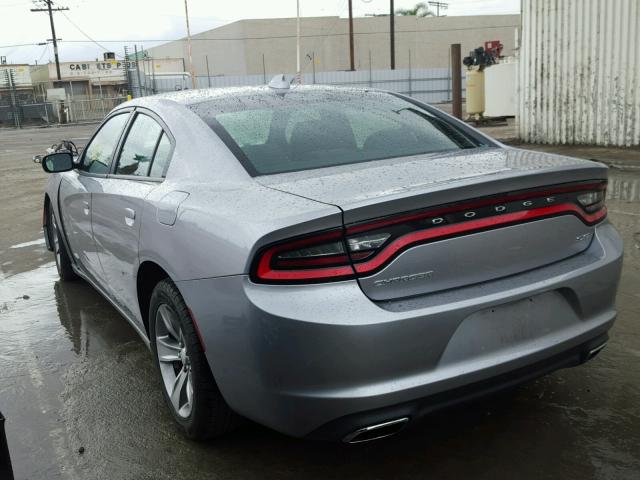 2C3CDXHG5GH241249 - 2016 DODGE CHARGER SX SILVER photo 3