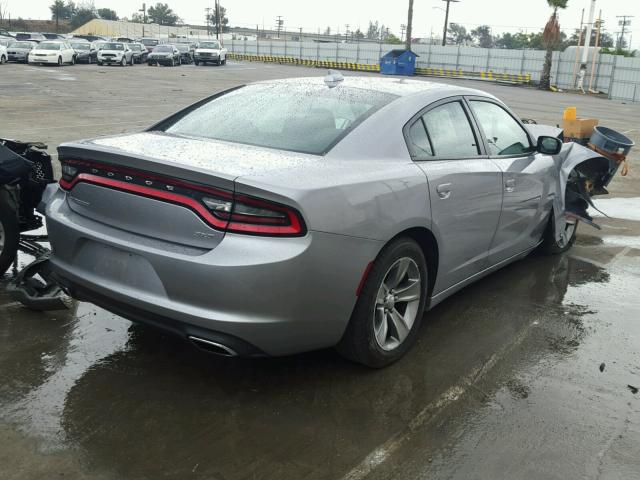 2C3CDXHG5GH241249 - 2016 DODGE CHARGER SX SILVER photo 4