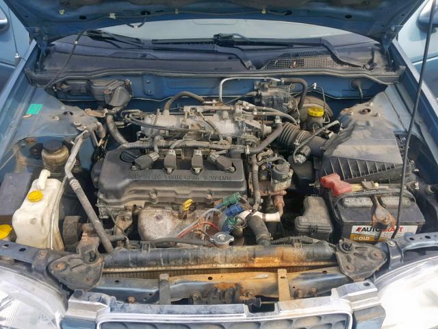 3N1CB51DX2L621065 - 2002 NISSAN SENTRA XE BLUE photo 7