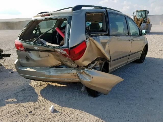 5TDZA23C14S209529 - 2004 TOYOTA SIENNA CE GOLD photo 4