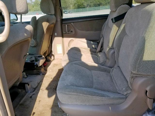 5TDZA23C14S209529 - 2004 TOYOTA SIENNA CE GOLD photo 6