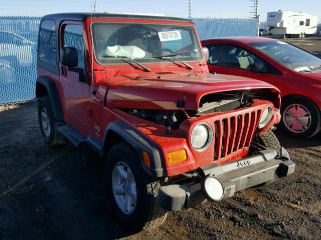 1J4FA49S65P367612 - 2005 JEEP WRANGLER / RED photo 1