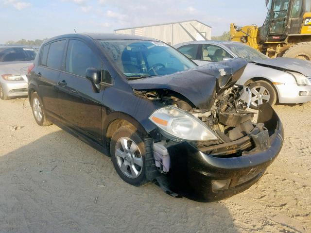 3N1BC13E07L413596 - 2007 NISSAN VERSA S BLACK photo 1