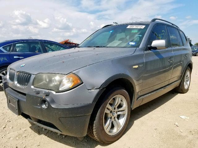 WBXPA93464WC32402 - 2004 BMW X3 3.0I GRAY photo 2