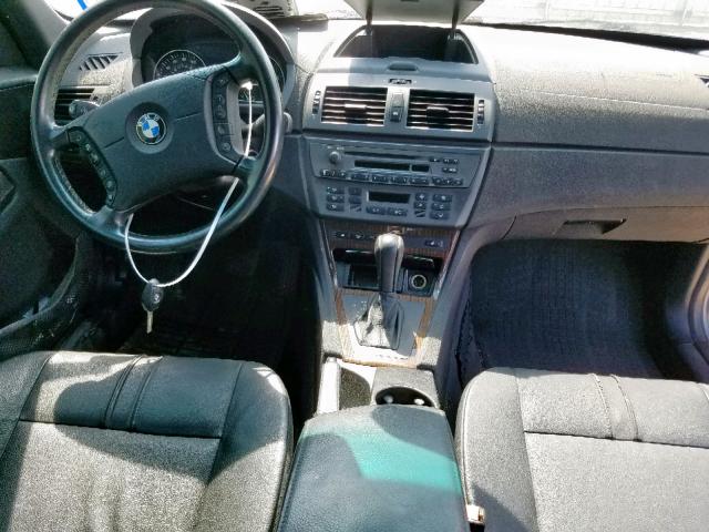 WBXPA93464WC32402 - 2004 BMW X3 3.0I GRAY photo 9