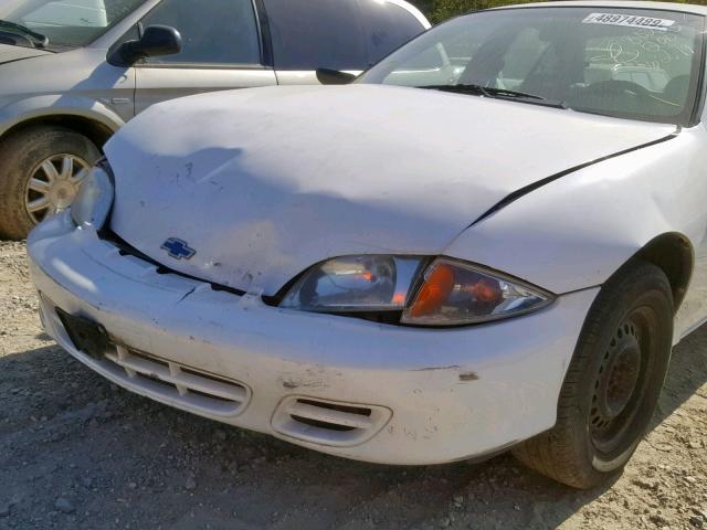 1G1JC524217338008 - 2001 CHEVROLET CAVALIER B WHITE photo 9