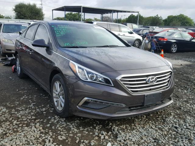 5NPE24AF6FH105017 - 2015 HYUNDAI SONATA SE BROWN photo 1