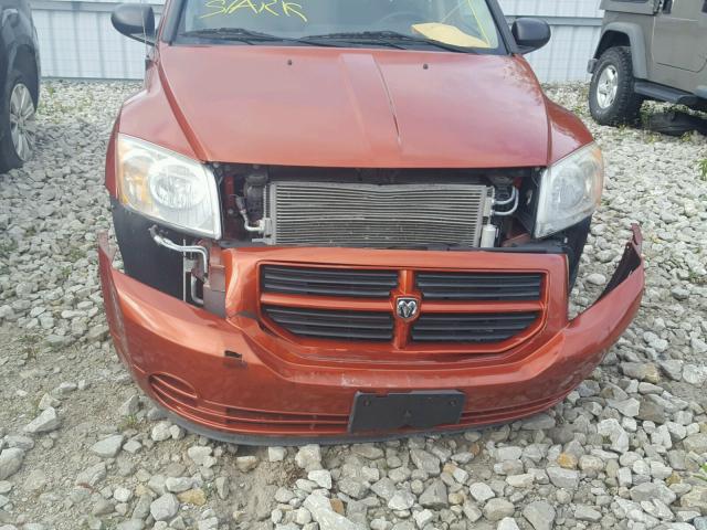 1B3CB2HA5AD551603 - 2010 DODGE CALIBER SE RED photo 9