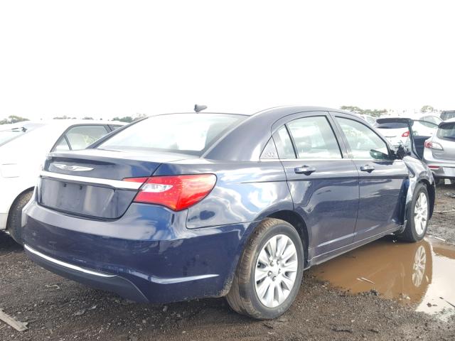 1C3CCBAB6EN207037 - 2014 CHRYSLER 200 LX BLUE photo 4