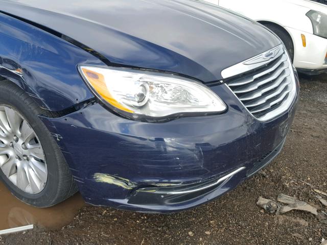 1C3CCBAB6EN207037 - 2014 CHRYSLER 200 LX BLUE photo 9