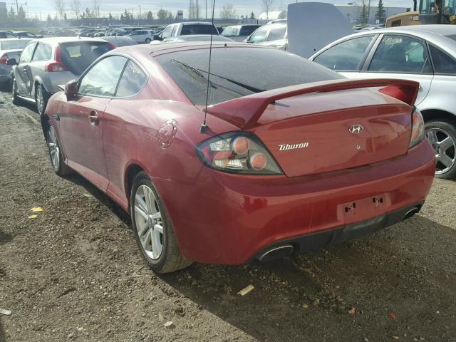 KMHHM65DX7U251211 - 2007 HYUNDAI TIBURON GS BURGUNDY photo 3