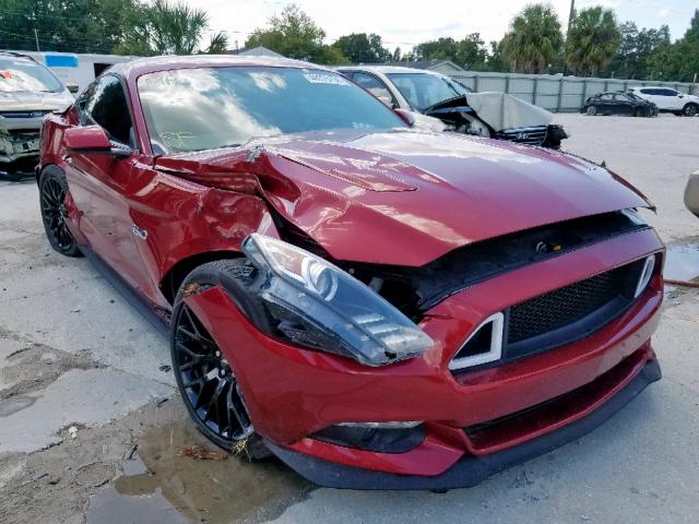 1FA6P8CF3H5343135 - 2017 FORD MUSTANG GT RED photo 1