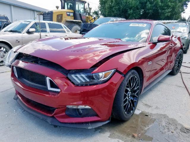 1FA6P8CF3H5343135 - 2017 FORD MUSTANG GT RED photo 2