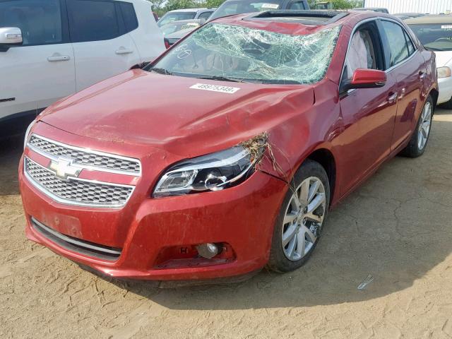 1G11H5SA6DF138363 - 2013 CHEVROLET MALIBU LTZ წითელი ფოტო 2