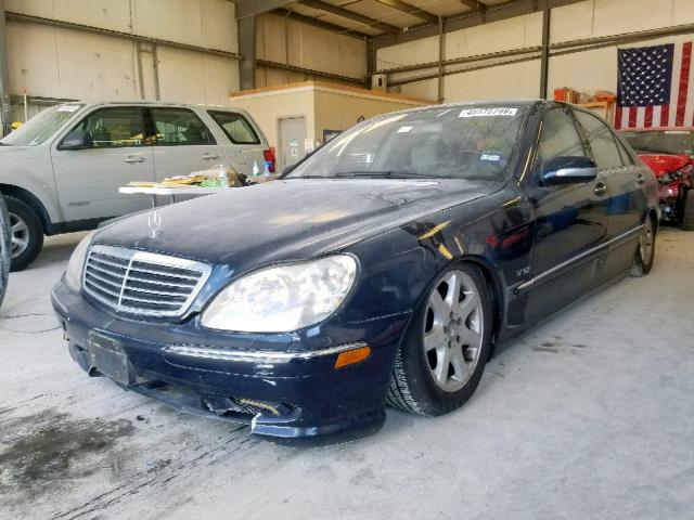 WDBNG75J22A246507 - 2002 MERCEDES-BENZ S 500 BLUE photo 2