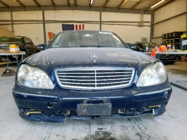 WDBNG75J22A246507 - 2002 MERCEDES-BENZ S 500 BLUE photo 9