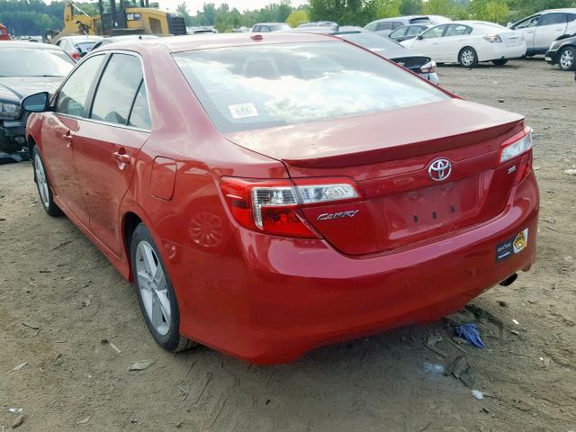4T1BF1FK5CU525733 - 2012 TOYOTA CAMRY BASE RED photo 3