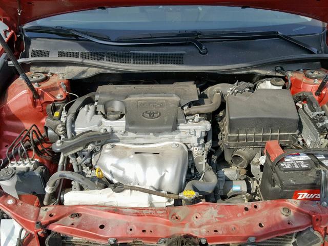 4T1BF1FK5CU525733 - 2012 TOYOTA CAMRY BASE RED photo 7