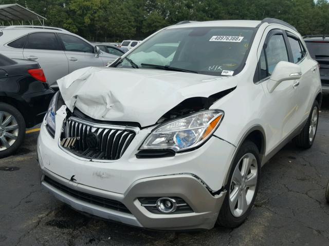 KL4CJBSB7FB048476 - 2015 BUICK ENCORE CON WHITE photo 2