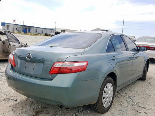 4T1BE46K07U678742 - 2007 TOYOTA CAMRY NEW GREEN photo 4