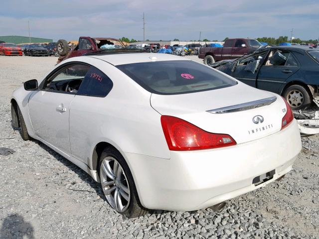 JNKCV64E38M118571 - 2008 INFINITI G37 BASE WHITE photo 3