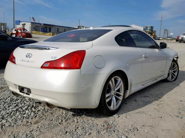 JNKCV64E38M118571 - 2008 INFINITI G37 BASE WHITE photo 4