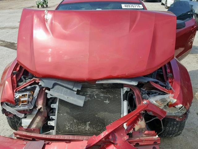 1ZVBP8AM8B5109698 - 2011 FORD MUSTANG RED photo 7
