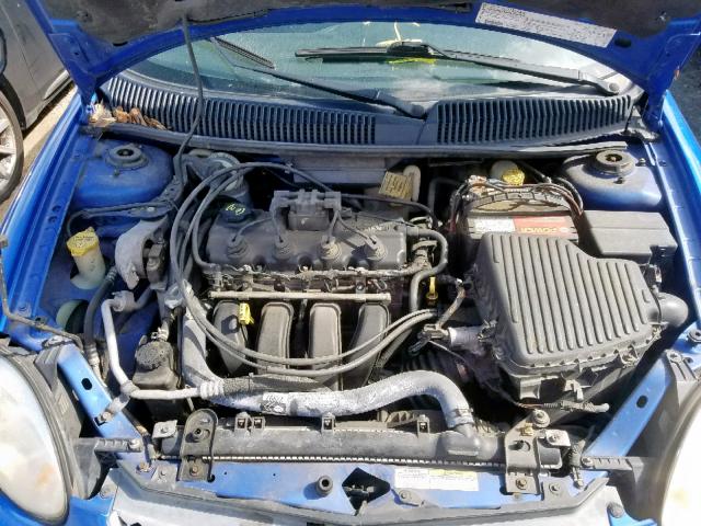 1B3ES56C45D251264 - 2005 DODGE NEON SXT BLUE photo 7