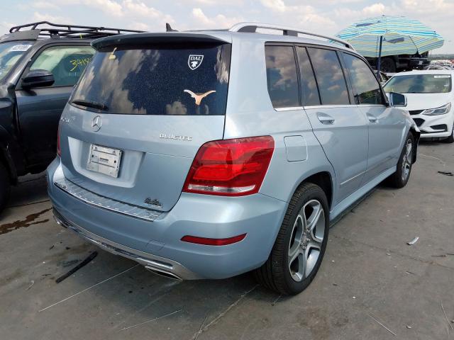 WDCGG0EB8DG081485 - 2013 MERCEDES-BENZ GLK 250 BL BLUE photo 4