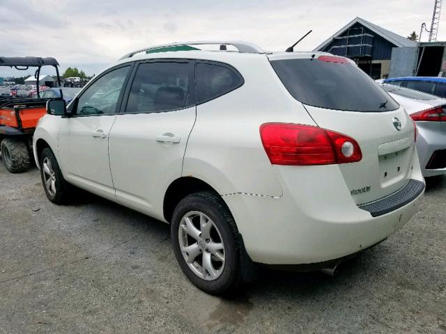 JN8AS58T69W050717 - 2009 NISSAN ROGUE S WHITE photo 3