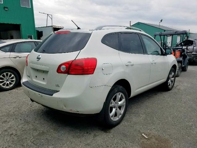 JN8AS58T69W050717 - 2009 NISSAN ROGUE S WHITE photo 4