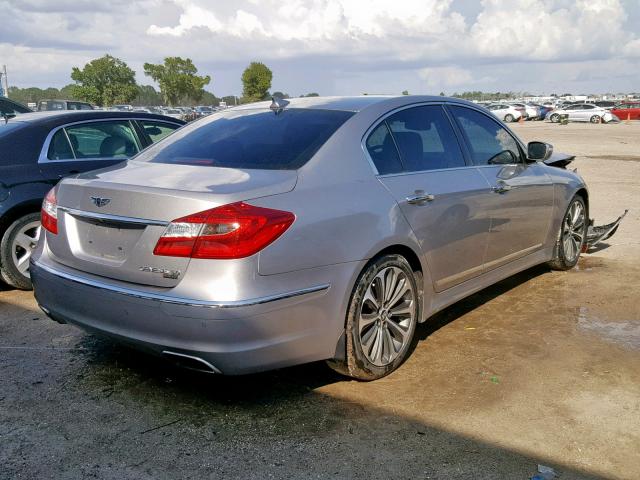 KMHGC4DH0DU235991 - 2013 HYUNDAI GENESIS 5. SILVER photo 4